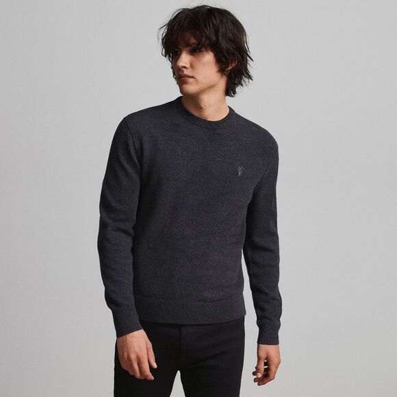 ALLSAINTS Gray Harben Crew Neck Pullover Sweater Top  Mens Size XL - Picture 1 of 10